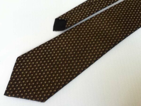 Elegant, Bond-Fifth Avenue Black and Yellow Tie