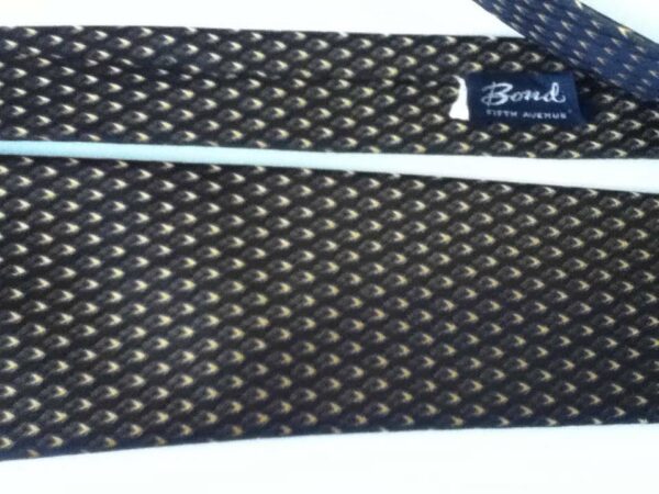 Elegant, Bond-Fifth Avenue Black and Yellow Tie