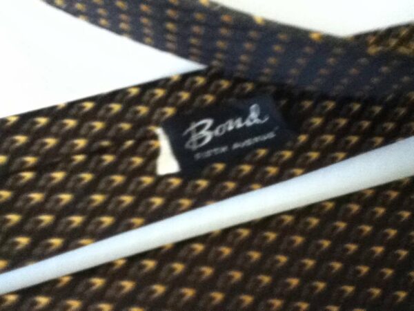 Elegant, Bond-Fifth Avenue Black and Yellow Tie