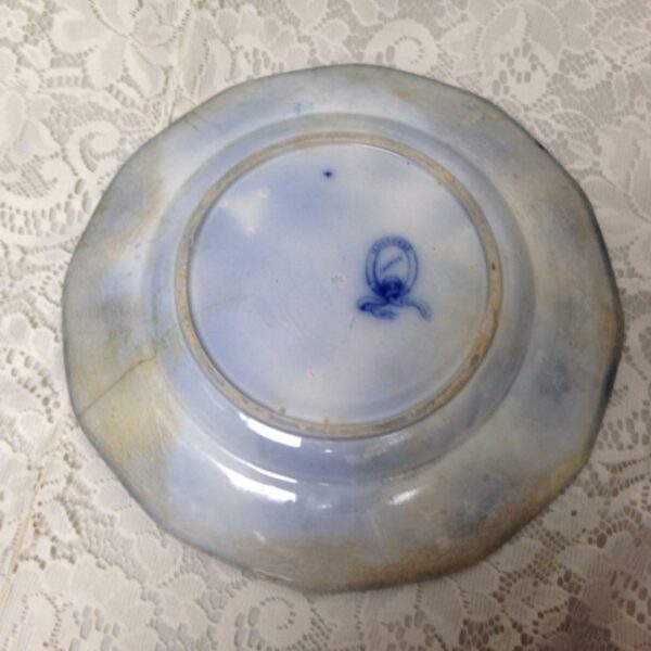 Antique,Rare,Wegdwood Chapoo,Variant Flow Blue Willow,10.5in Wall Display Plate