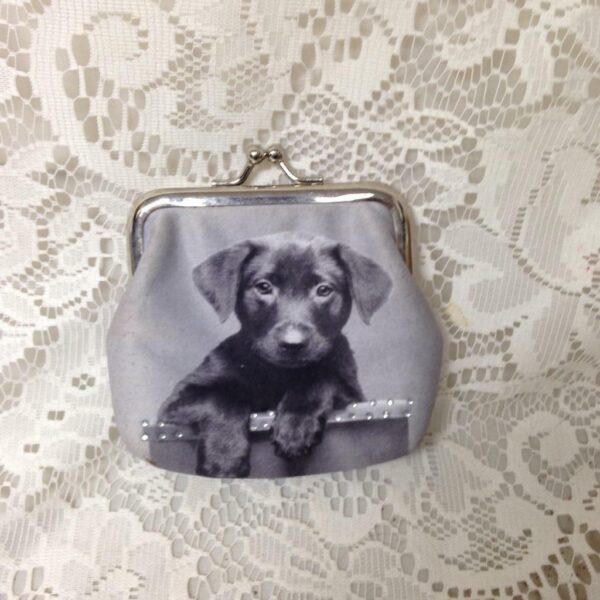 Puppy Coin Purse 3.5in x 4in