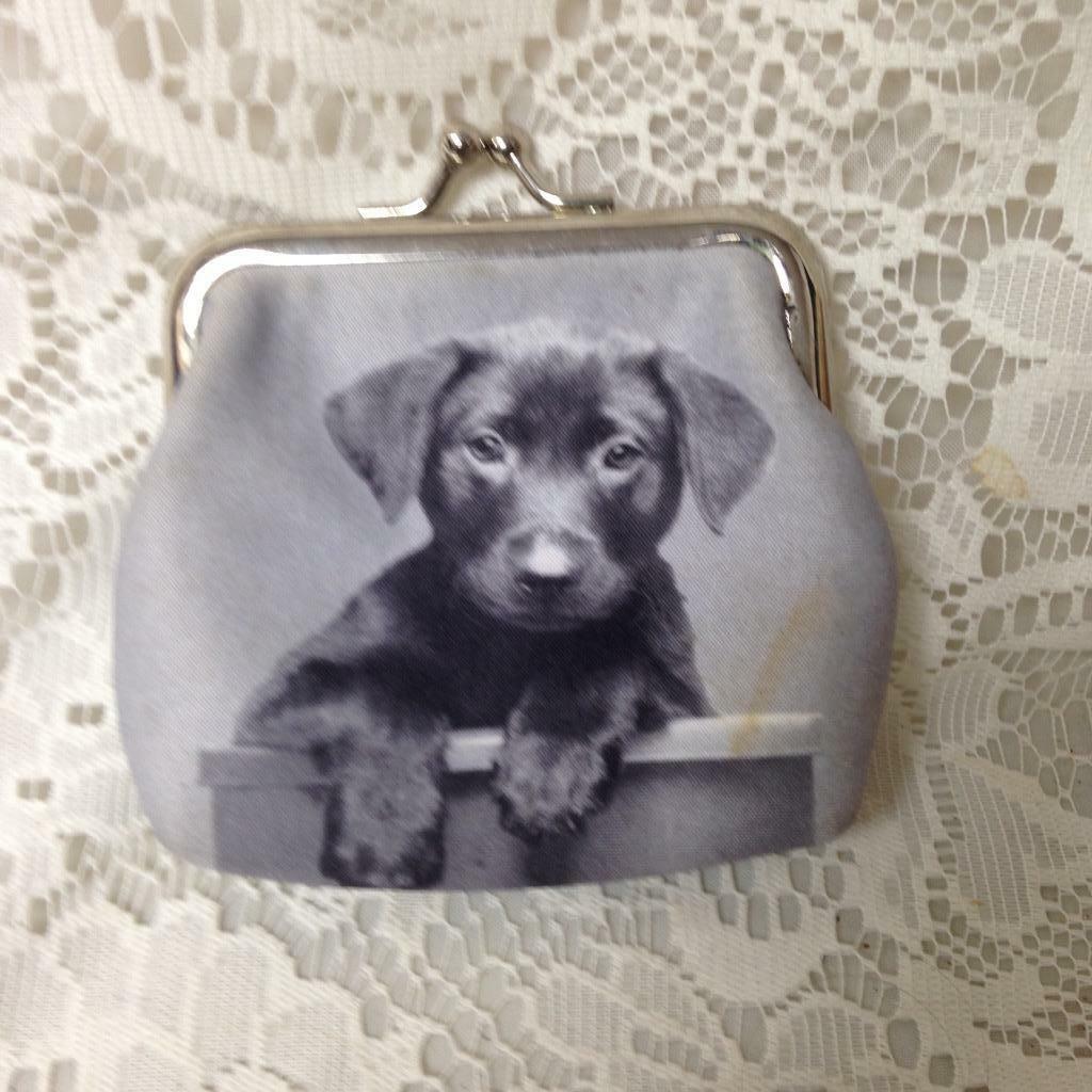 Puppy Coin Purse 3.5in x 4in