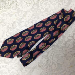 LDM, Italy, Abstract USA Flag Silk Neck Tie 57in x 4in