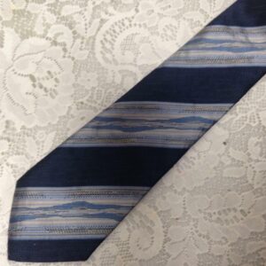 Zianatti Blue Gray Silver 100% Italian Silk Neck Tie 60in x 4in