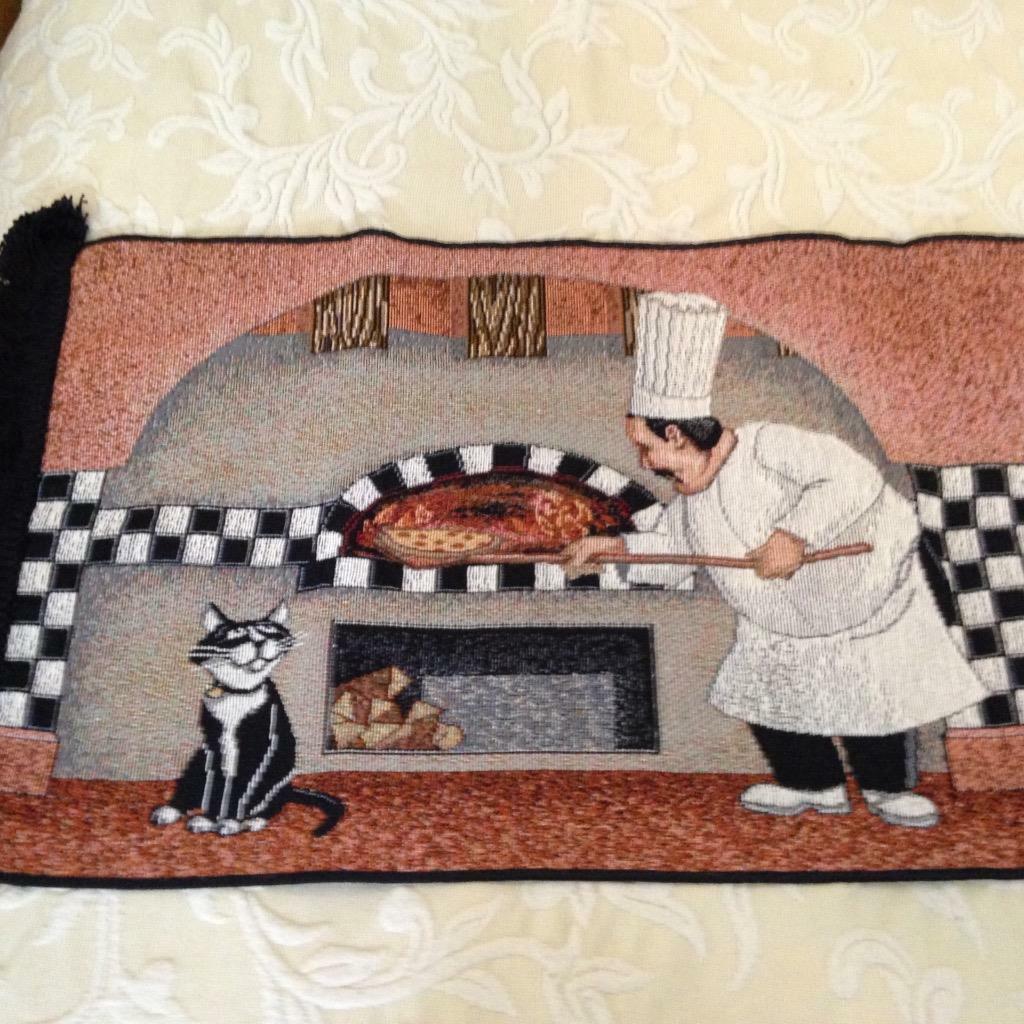 Vintage, Beautiful,6 Chefs Woven Tapestry Wall Decor 74in x 13in