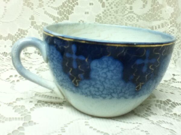 Antique, 3-pc Set, Made in Germany Flow Blue , Plate, Cup and Saucer