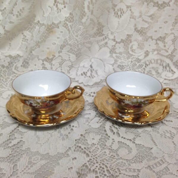 Vintage Rare, German, Gilded 4pc Tea Set