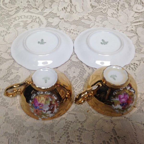 Vintage Rare, German, Gilded 4pc Tea Set