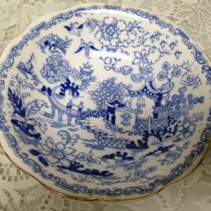 Vintage, Rare, Royal Albert, England Variant Blue Willow Bowl 6.5in x 2in