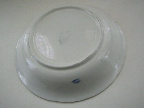 Antique, La Francaise Flow Blue, Floral Deep Dish or Bowl