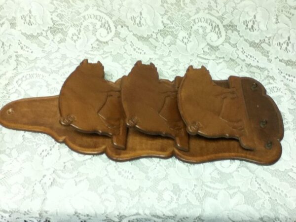 Vintage, Wooden Piggy Bills-Mail-Key Rack 20in x 8in x 3in