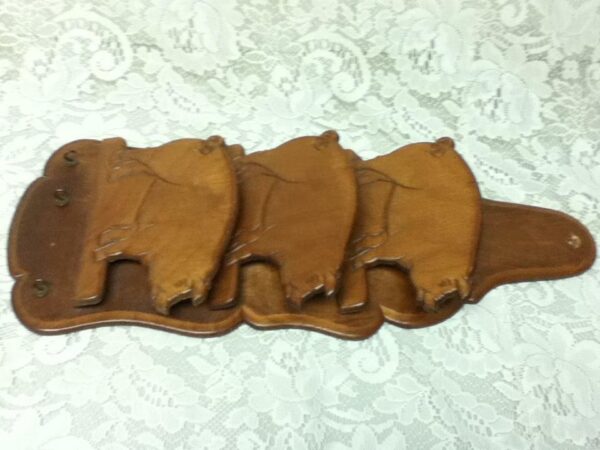 Vintage, Wooden Piggy Bills-Mail-Key Rack 20in x 8in x 3in