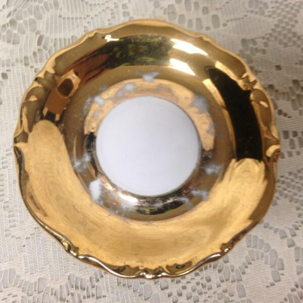 Vintage Rare, German, Gilded Saucer