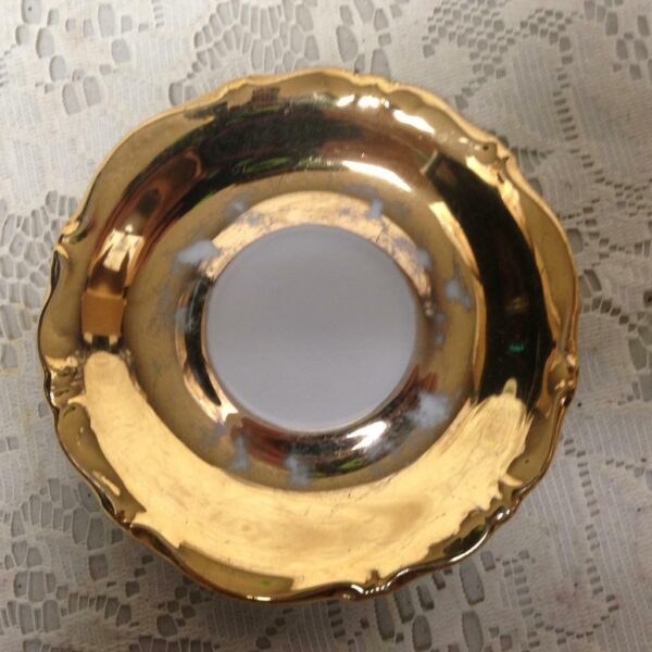 Vintage Rare, German, Gilded Saucer