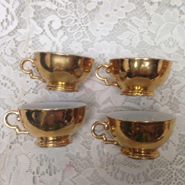 Vintage Rare, Fragonard Gilded 11pc Tea Set