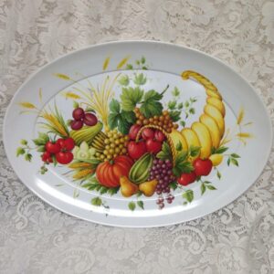 Vintage, Brookpark Melamine Thanksgiving Platter 21in x 15in