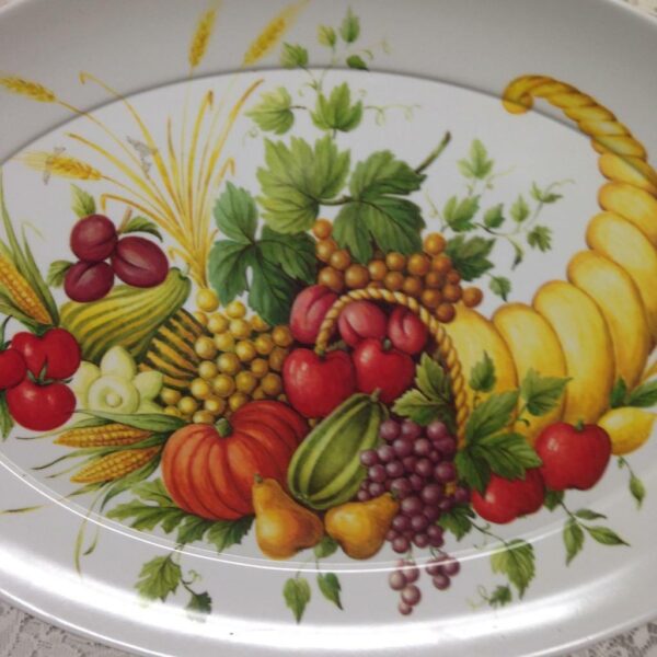 Vintage, Brookpark Melamine Thanksgiving Platter 21in x 15in