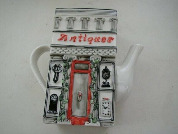Beautiful, Rare, Antique Shop Figural Teapot