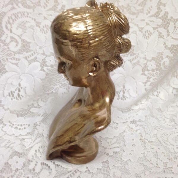 Bust of a Golden Lady 9in x 6in x 5in