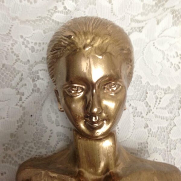 Bust of a Golden Lady 9in x 6in x 5in