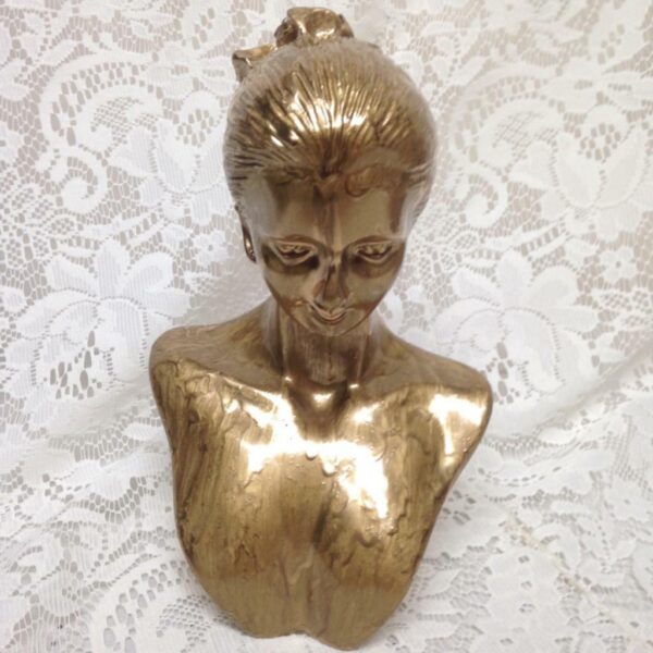 Bust of a Golden Lady 9in x 6in x 5in