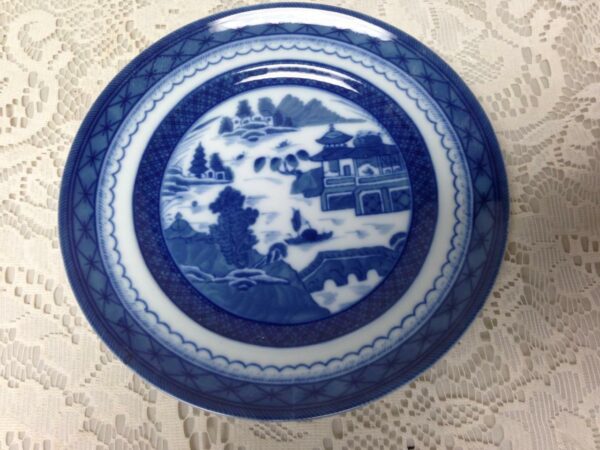 Mottahedeh, Rare, Vista Alegre Portugal Blue Willow Trio Set