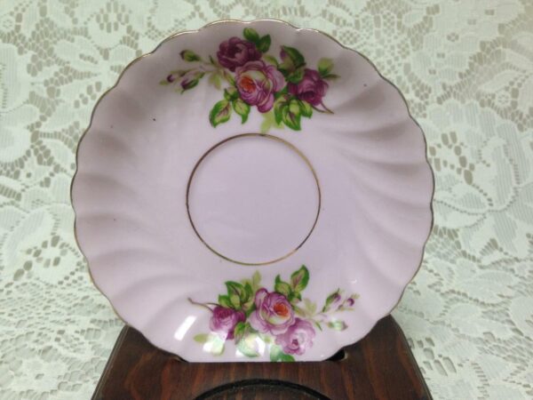 Vintage, Pink Roses Cup and Saucer