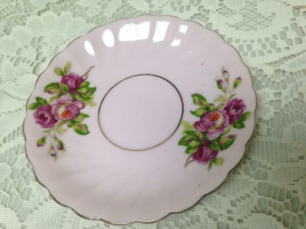 Vintage, Pink Roses Cup and Saucer