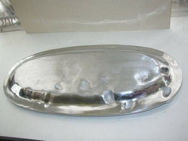 Heavy, Large, 20" x 9" Barware or Vanity Oval Tray