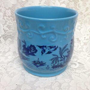 Vintage , Blue Willow Planter 6in x 5.5in D