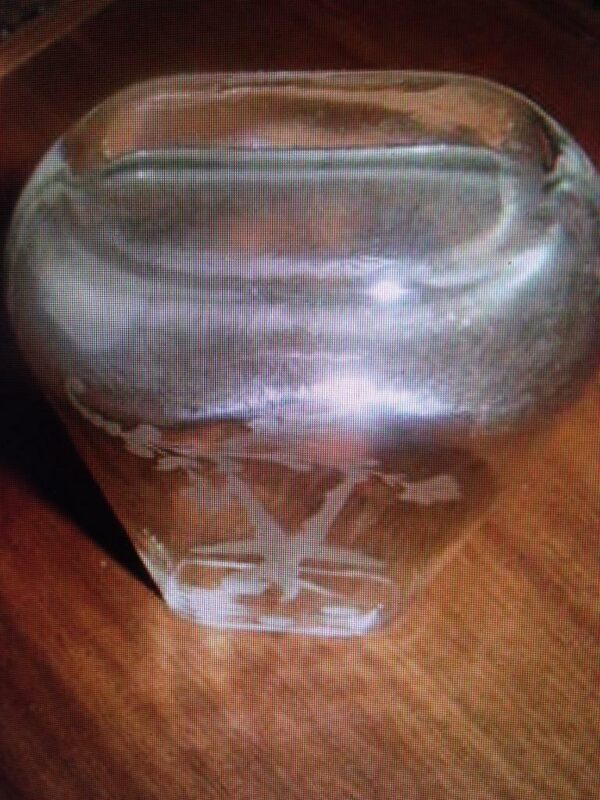 Vintage, Glass-Crystal 7.25in Ballerina-Juggler Vase