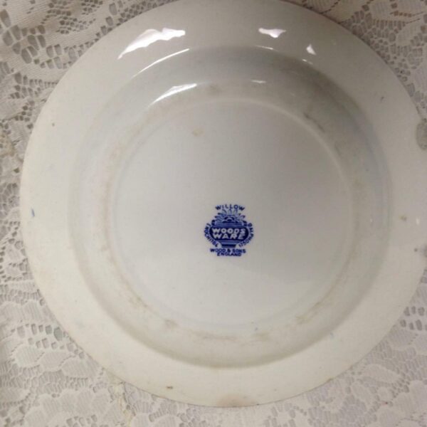 Vintage, Blue Willow 2pc Bread-plate and Luncheon Plate- John Steventon- Woods