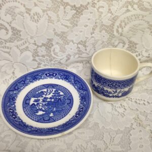 Vintage, Willoware USA, Blue Willow 2pc Cups and Saucers