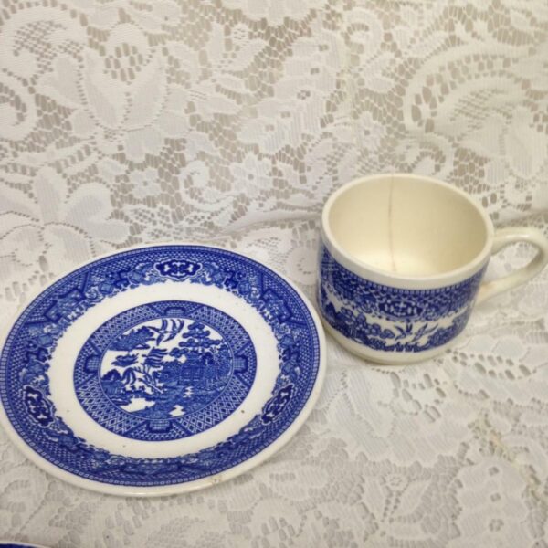 Vintage, Willoware USA, Blue Willow 2pc Cups and Saucers