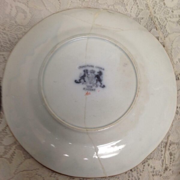 Ashworth Bros., England, 2 Gaudy Blue Willow10.25in Dinner Plate ( As Is)