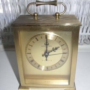 Vintage, German Hamilton Solid Brass Carriage Clock