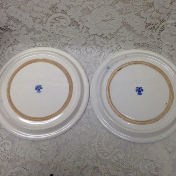 Vintage, Rare Moriyama Occupied Japan, Blue Willow 2pc Grill Plates 10in D