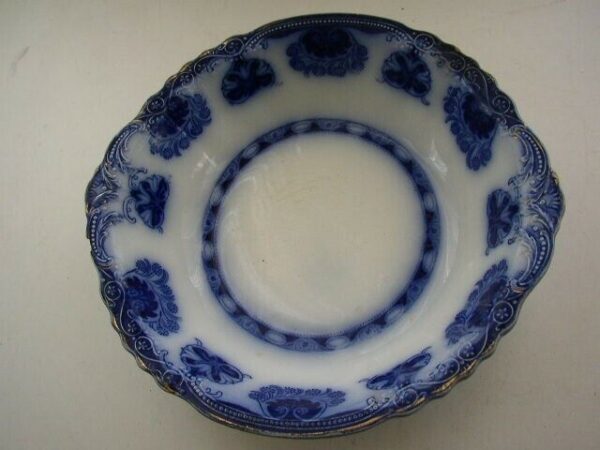 Antique, English, Grindley Baltic Flow Blue Soup Tureen Bowl (No lid)