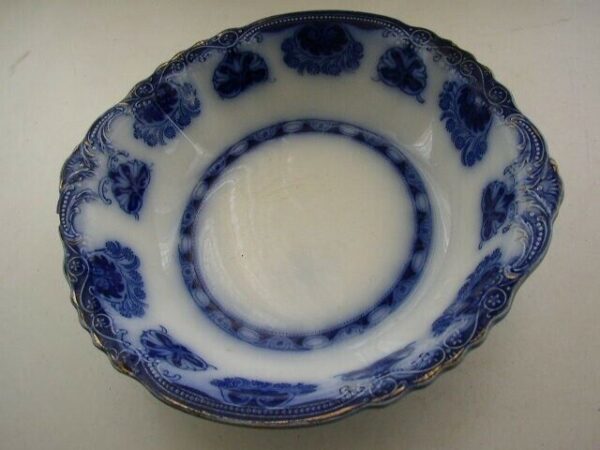 Antique, English, Grindley Baltic Flow Blue Soup Tureen Bowl (No lid)