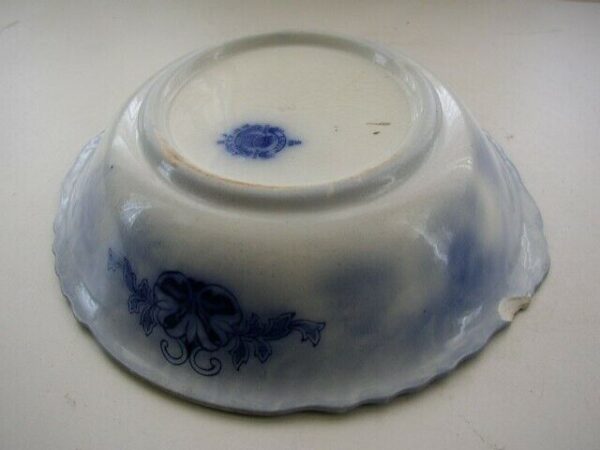 Antique, English, Grindley Baltic Flow Blue Soup Tureen Bowl (No lid)