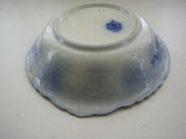 Antique, English, Grindley Baltic Flow Blue Soup Tureen Bowl (No lid)