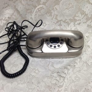 Elegant Stainless-Metal Brush Grand Wall Telephone