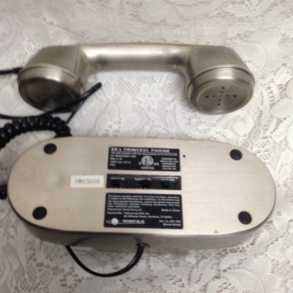 Elegant Stainless-Metal Brush Grand Wall Telephone