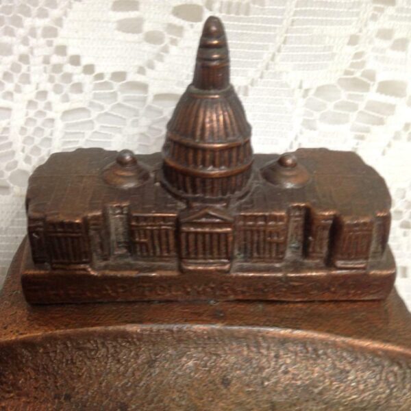 Vintage, The Capitol, Washington DC Ash Tray Souvenir 5.5in x 4inx 3inH