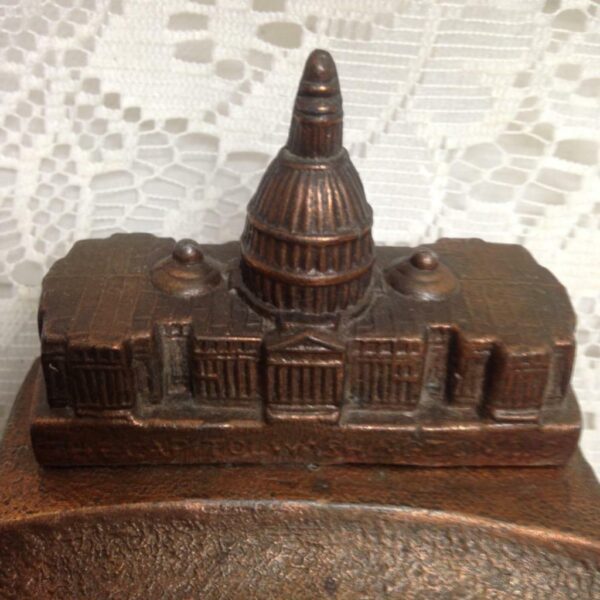 Vintage, The Capitol, Washington DC Ash Tray Souvenir 5.5in x 4inx 3inH