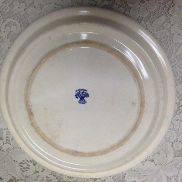 Vintage, Rare Moriyama Occupied Japan, Blue Willow Grill Plate 10in D (B)