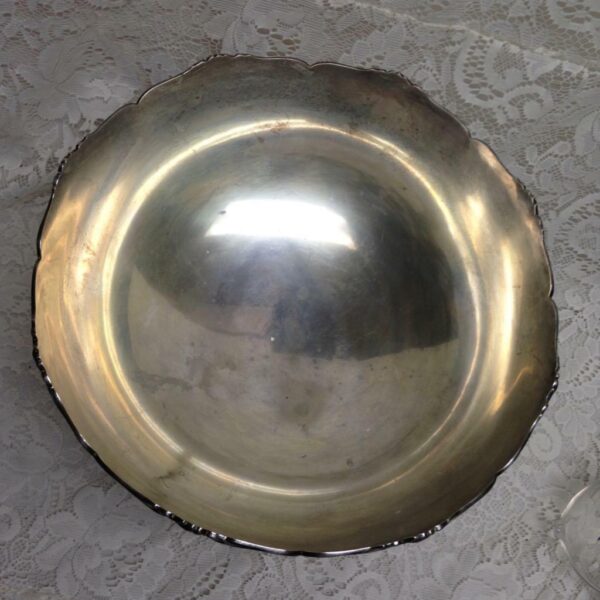 Vintage 4pc Silver Plated Punch-Soup-Pasta-Salad Bowl with 3 Ladles 9inH x 12inD
