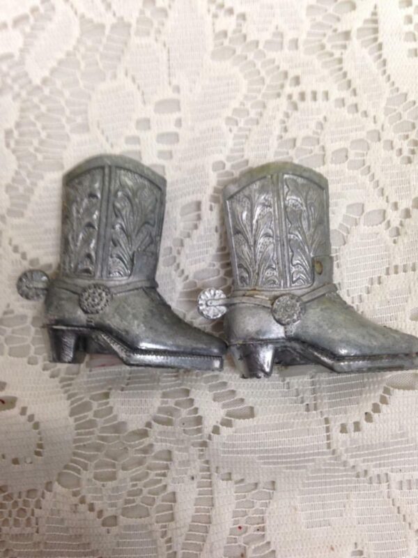 Vintage, 3pc Pewter Jonesboro Georgia Souvenir- Salt and Pepper Shaker