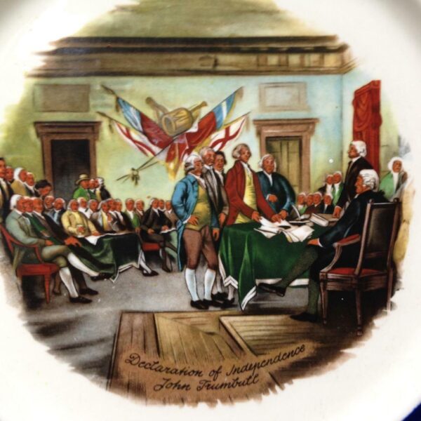 Vintage Historical Memorabilia - Declaration of Independence Plate. 11in D