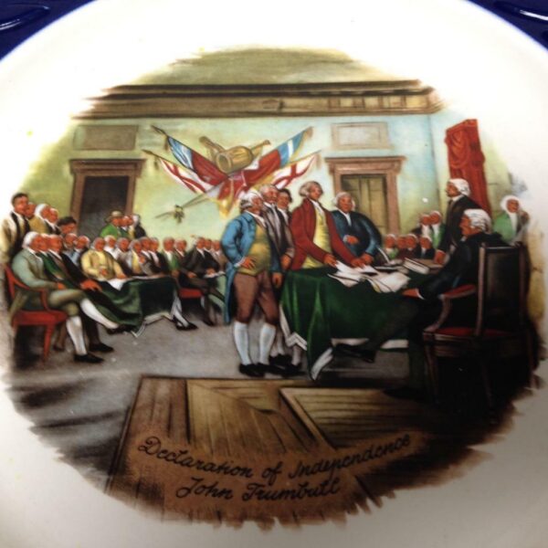 Vintage Historical Memorabilia - Declaration of Independence Plate. 11in D